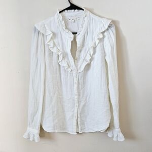 Xirena Esmay White Ruffled Blouse